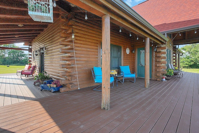 8713 State Route 207, Mount Sterling, OH 43143 - view of wooden terrace