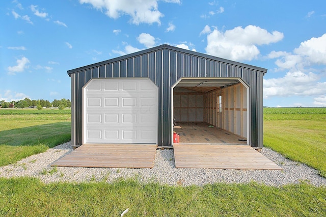 8713 State Route 207, Mount Sterling, OH 43143 - garage with a view of rural / pastoral area
