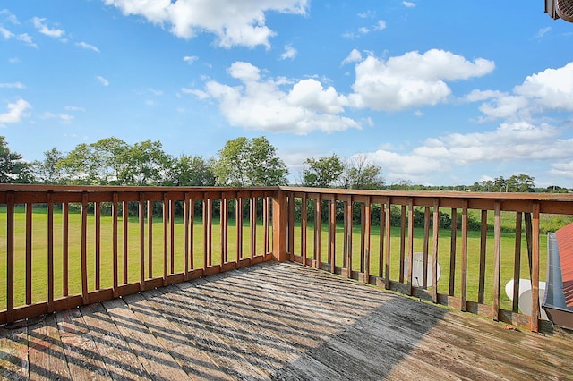 8713 State Route 207, Mount Sterling, OH 43143 - wooden deck featuring a lawn