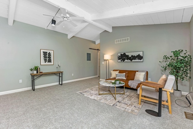 2109 W 5th Ave Unit C, Grandview Heights, OH 43212 - living area featuring a barn door, carpet floors, and ceiling fan