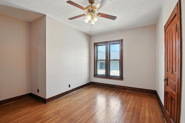 366 Hudson Ave, Newark, OH 43055 - spare room with hardwood / wood-style flooring and ceiling fan