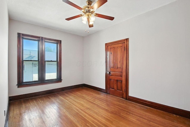 366 Hudson Ave, Newark, OH 43055 - empty room featuring wood-type flooring and a ceiling fan