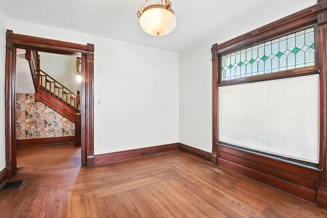 366 Hudson Ave, Newark, OH 43055 - empty room featuring baseboards and stairs