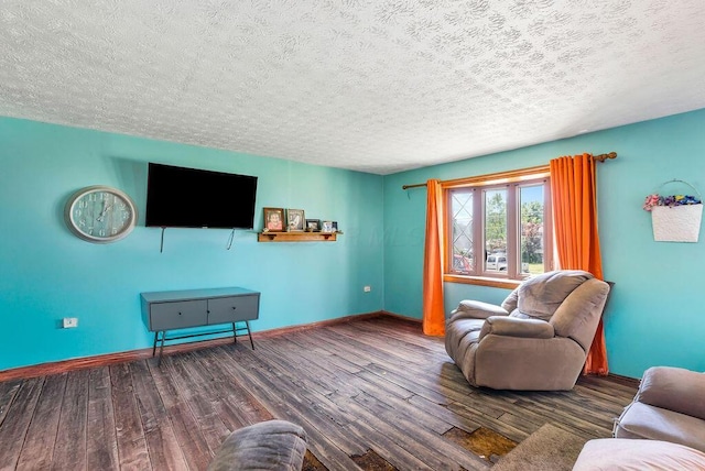 3162 New Year Dr, Cincinnati, OH 45251 - living area with a textured ceiling and wood finished floors