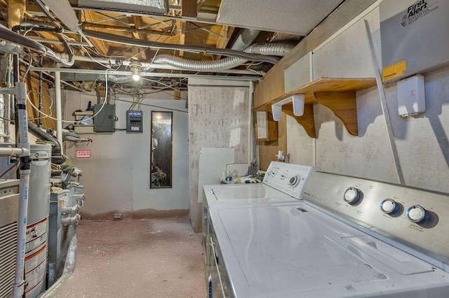 3162 New Year Dr, Cincinnati, OH 45251 - laundry room with washer and clothes dryer and electric panel