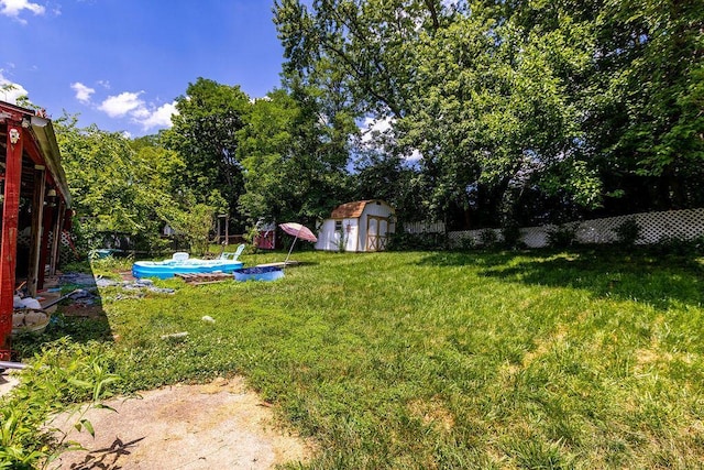 3162 New Year Dr, Cincinnati, OH 45251 - fenced backyard featuring a shed