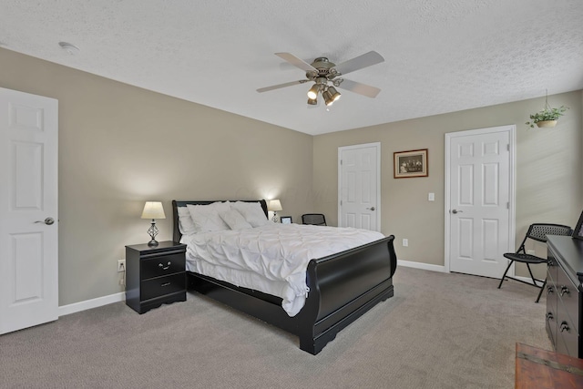 6041 Tetlin Field Dr, New Albany, OH 43054 - carpeted bedroom featuring a ceiling fan and a textured ceiling