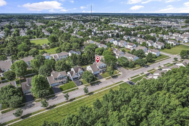 6041 Tetlin Field Dr, New Albany, OH 43054 - aerial overview of property's location with nearby suburban area