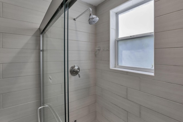1808 Brentnell Ave, Columbus, OH 43219 - bathroom featuring a shower stall and plenty of natural light