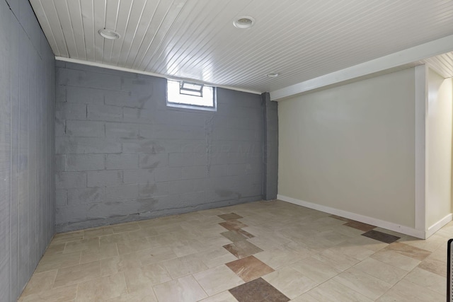 1808 Brentnell Ave, Columbus, OH 43219 - below grade area featuring concrete block wall