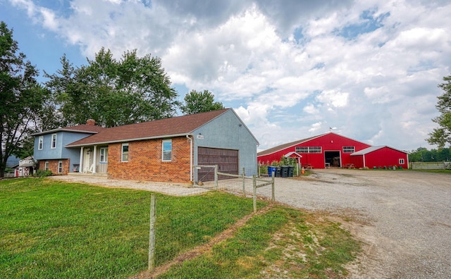 3910 Summit View Rd, Dublin, OH 43016 - view of pole building featuring driveway