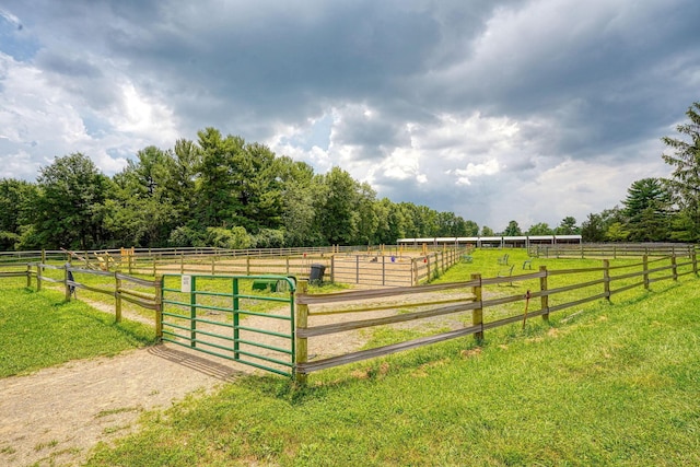 3910 Summit View Rd, Dublin, OH 43016 - view of yard with a rural view