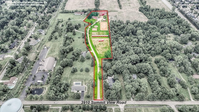 3910 Summit View Rd, Dublin, OH 43016 - view of property location with property boundaries highlighted