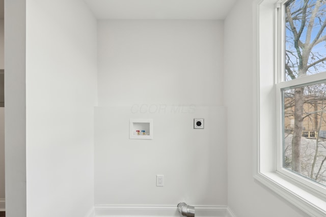 86 W N Broadway, Columbus, OH 43214 - laundry room featuring electric dryer hookup and washer hookup