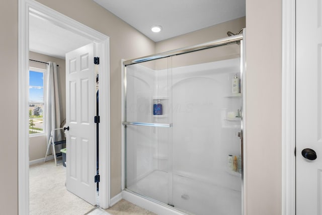 6750 Constitution Way, Powell, OH 43065 - full bathroom featuring a stall shower and baseboards