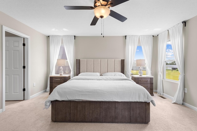 6750 Constitution Way, Powell, OH 43065 - bedroom with light colored carpet and ceiling fan