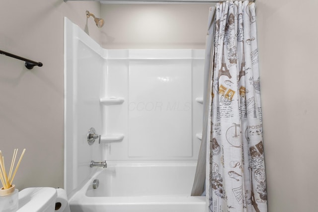 6750 Constitution Way, Powell, OH 43065 - bathroom with shower / bath combination with curtain