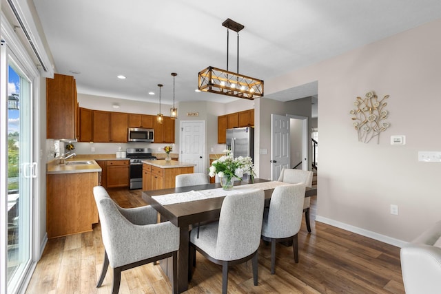 6750 Constitution Way, Powell, OH 43065 - dining room featuring recessed lighting and wood finished floors