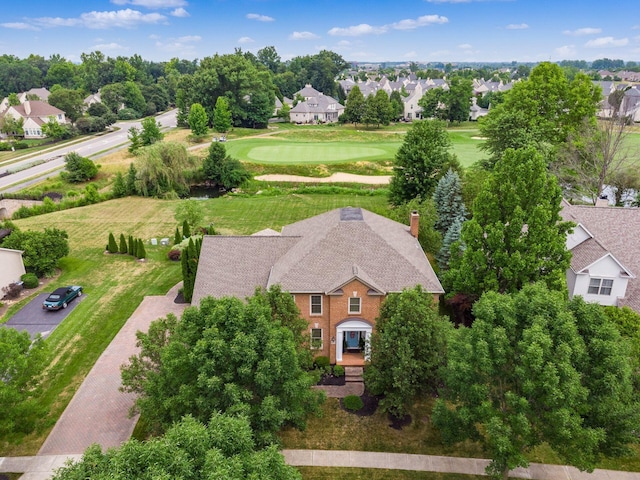 6676 Ballantrae Pl, Dublin, OH 43016 - aerial perspective of suburban area with a golf course