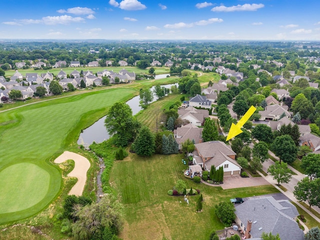 6676 Ballantrae Pl, Dublin, OH 43016 - aerial view of property's location with nearby suburban area and a large body of water