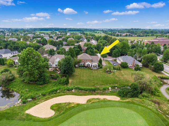 6676 Ballantrae Pl, Dublin, OH 43016 - aerial perspective of suburban area with a golf course