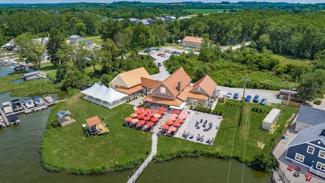13376 Maple Rd NE, Thornville, OH 43076 - aerial view of a forest and a large body of water