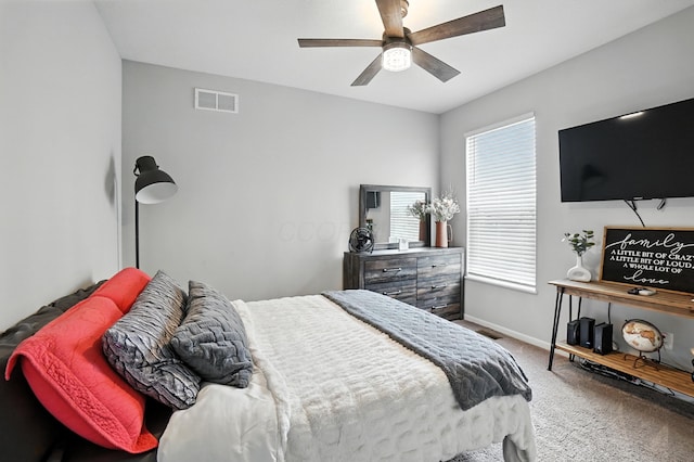172 Rosewood Loop SE, Commercial Point, OH 43116 - bedroom with carpet floors and ceiling fan