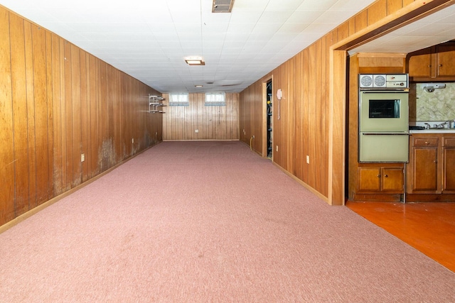 5375 Fullerton Dr, Columbus, OH 43232 - carpeted empty room with wooden walls