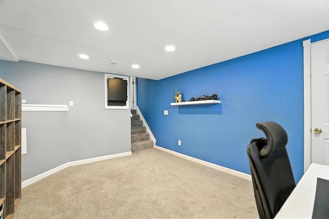 6803 Alex Dr, Canal Winchester, OH 43110 - unfurnished office featuring carpet flooring and recessed lighting