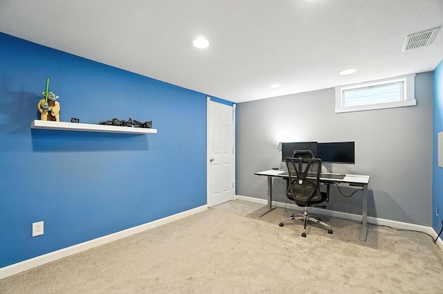 6803 Alex Dr, Canal Winchester, OH 43110 - office area with carpet flooring and recessed lighting