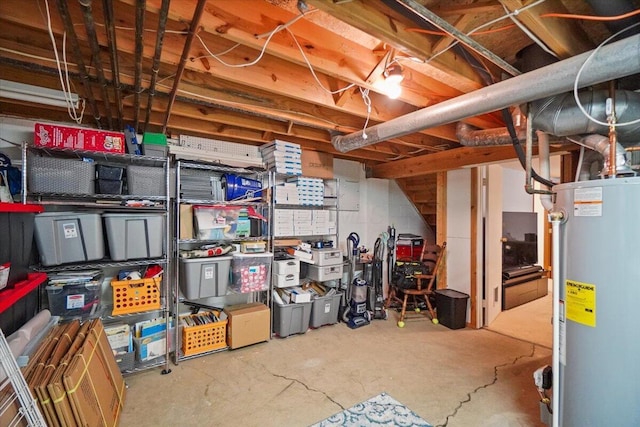 907 Soramill Ln Unit 8E, Columbus, OH 43085 - unfinished below grade area featuring gas water heater