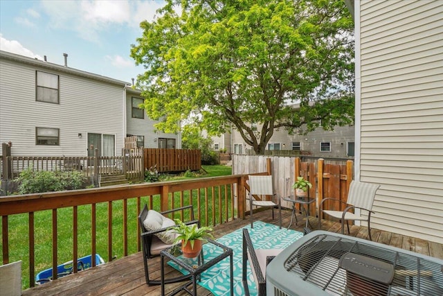 907 Soramill Ln Unit 8E, Columbus, OH 43085 - view of wooden terrace