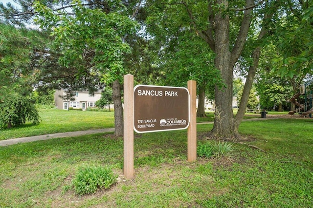 907 Soramill Ln Unit 8E, Columbus, OH 43085 - community / neighborhood sign featuring a lawn
