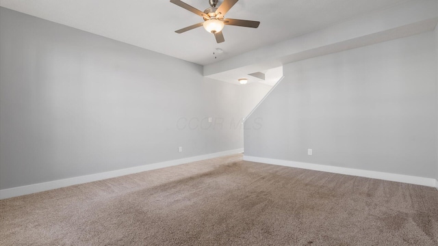 1968 Highbridge St, Newark, OH 43055 - unfurnished room with carpet floors and ceiling fan