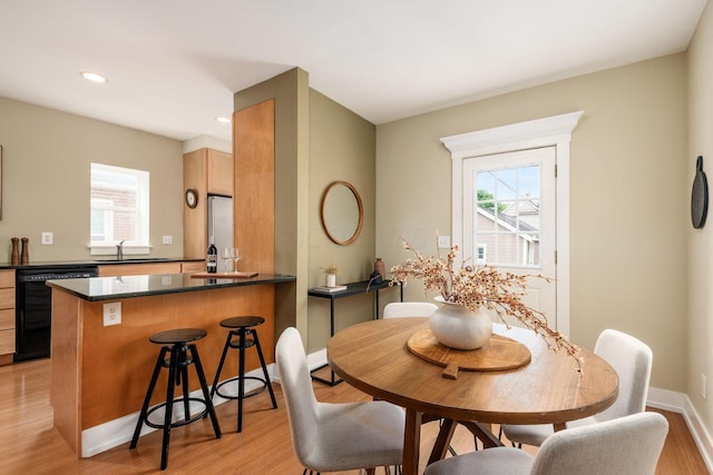 1293 Avondale Ave, Columbus, OH 43212 - dining room with light wood-style floors, plenty of natural light, and recessed lighting