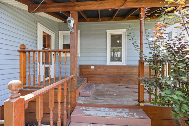 716 Uncapher Ave, Marion, OH 43302 - view of wooden porch