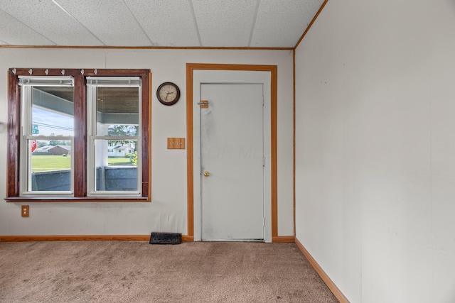 716 Uncapher Ave, Marion, OH 43302 - unfurnished room with carpet floors and ornamental molding