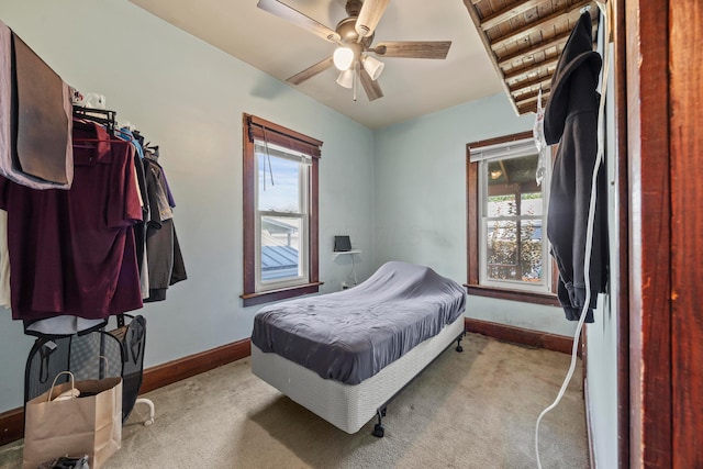 716 Uncapher Ave, Marion, OH 43302 - carpeted bedroom featuring baseboards and ceiling fan