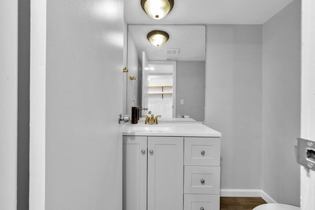 1030 Galliton Ct Unit B, Columbus, OH 43220 - bathroom with vanity and wood finished floors