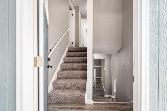 226 N Southampton Ave, Columbus, OH 43204 - stairs with wood finished floors and baseboards