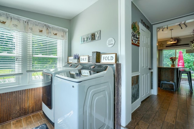 1715 Carroll Southern Rd NW, Carroll, OH 43112 - washroom with separate washer and dryer and wood finished floors