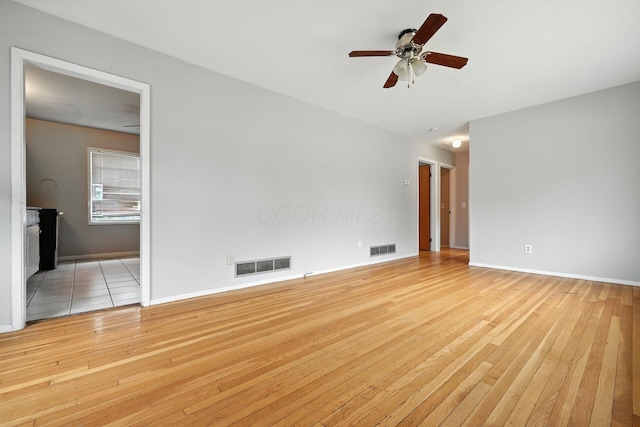 1193 Marble Dr, Columbus, OH 43227 - unfurnished room featuring light wood-type flooring and ceiling fan