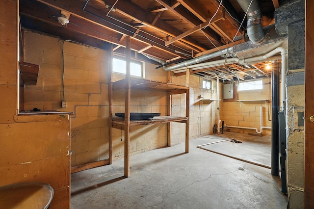 1193 Marble Dr, Columbus, OH 43227 - below grade area featuring electric panel