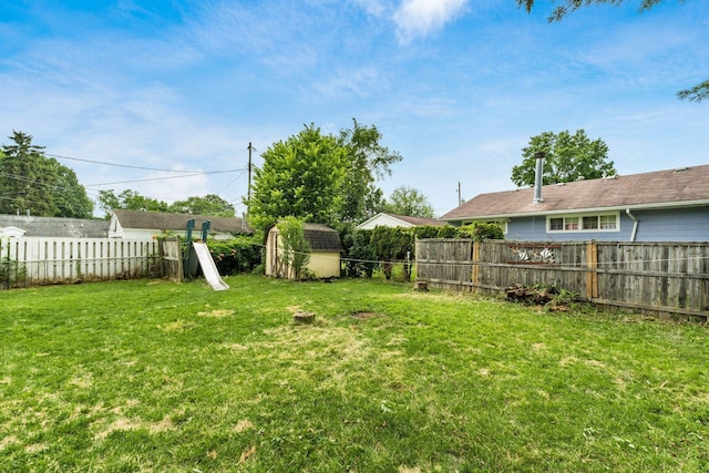 1193 Marble Dr, Columbus, OH 43227 - fenced backyard with a shed