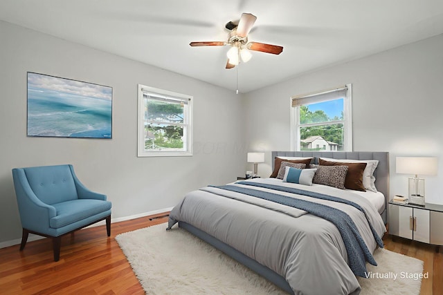 1193 Marble Dr, Columbus, OH 43227 - bedroom featuring wood finished floors and ceiling fan