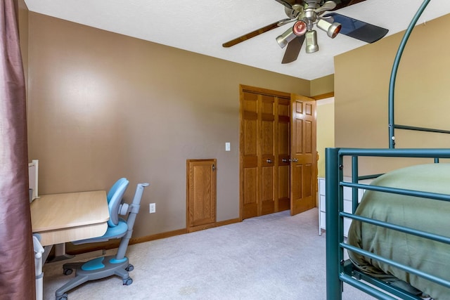 6247 State Route 61, Shelby, OH 44875 - office featuring carpet and a ceiling fan