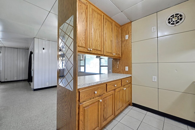 141 Dunmore Rd, Circleville, OH 43113 - kitchen with light countertops and brown cabinets