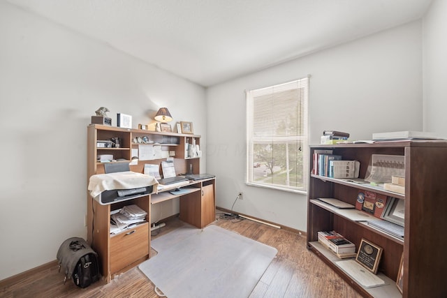 777 Mayme Moore Pl, Columbus, OH 43203 - home office with light wood-type flooring and baseboards