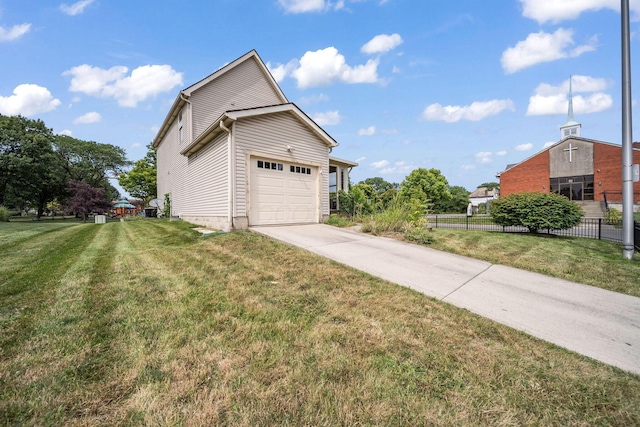 777 Mayme Moore Pl, Columbus, OH 43203 - garage featuring concrete driveway