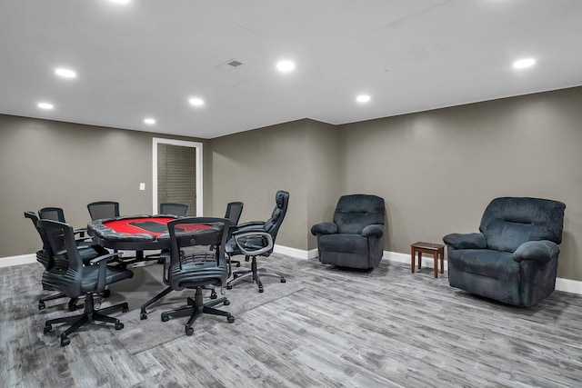 4887 Rays Cir, Dublin, OH 43016 - home office with wood finished floors and recessed lighting